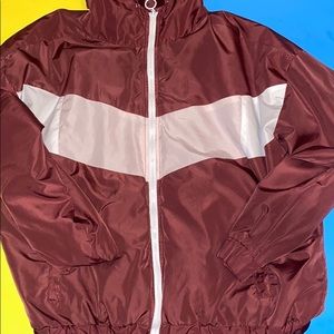 Barely Worn Rue21 Windbreaker Jacket With Hood ❤️